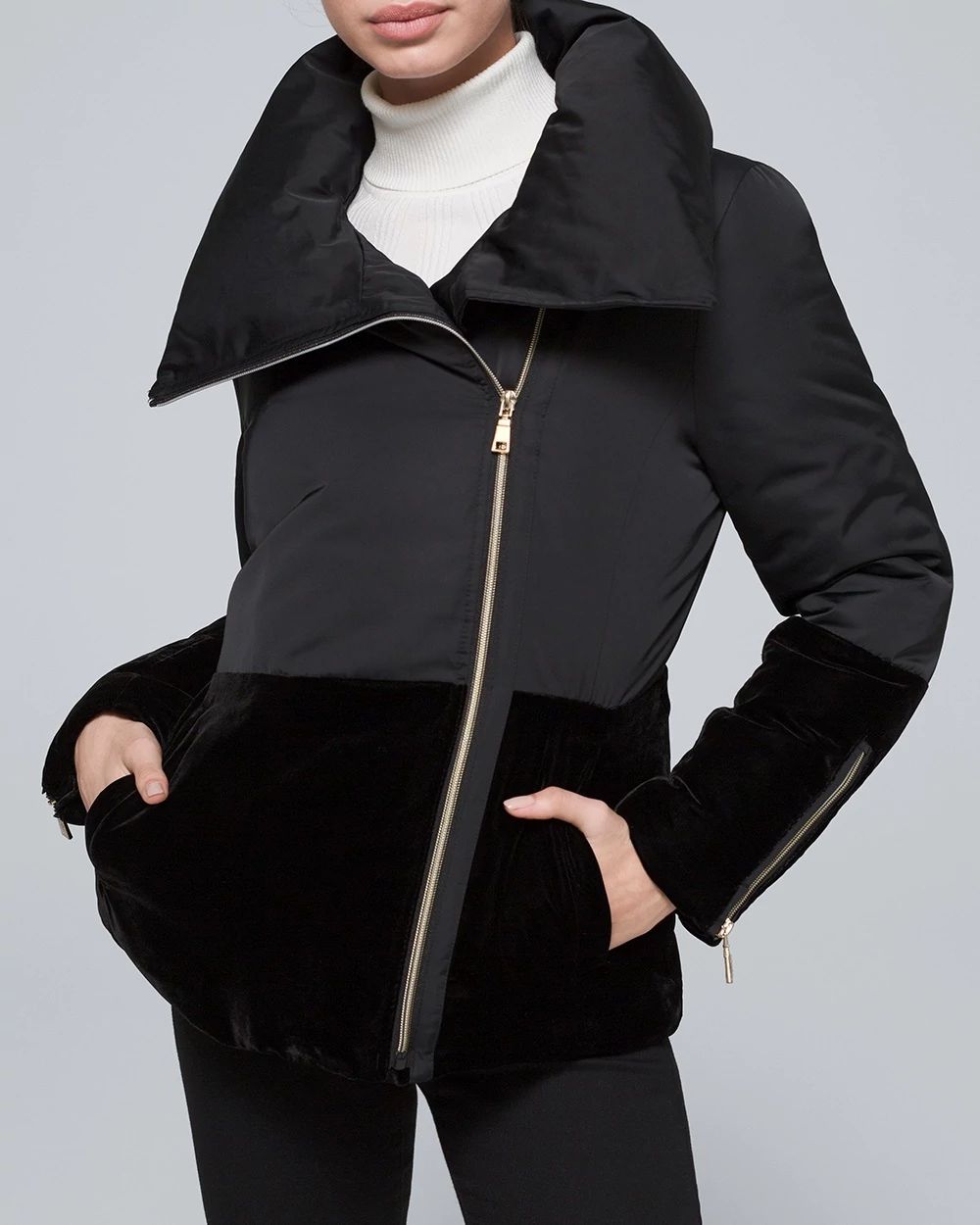 White house black market velvet jacket on sale